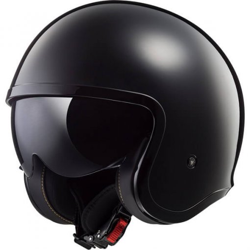 casque-jet-femme-ls2-spitfire-solid-noir