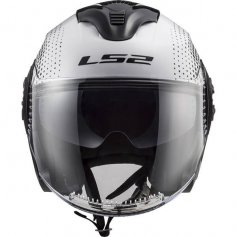 casque-jet-ls2-spin-white-black-front